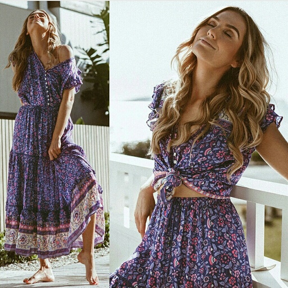 New spell dahlia Bravehearts short sleeve blouse M - Picture 2 of 8